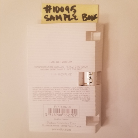 ✅#10095 DIOR J'Adore Sample Book - Picture 4 of 4